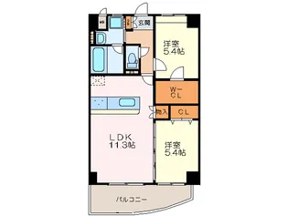愛暮利伊フォーチュン北湊I【3階】の間取り