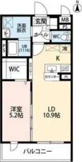 LegrandII(ルグラン2)【4階】の間取り