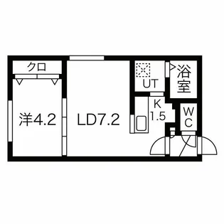 HONU大谷学園前【3階】の間取り