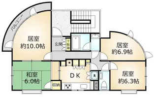 オリーブマンション【4階】の間取り