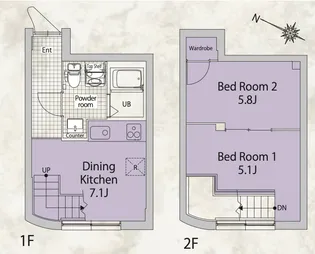 ノゾミオ プレミア 目黒の間取り