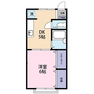 ウエストサイド【1階】の間取り