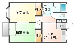 中野ハイツメルベーユ【2階】の間取り