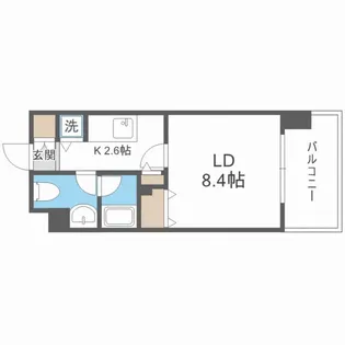 レジディア北三条【2階】の間取り