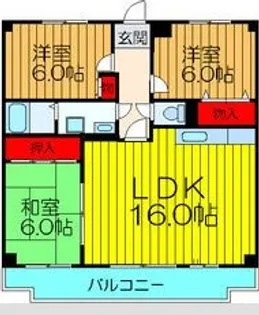 TSUKINOKI ASADA【3階】の間取り