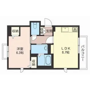 ホープSUNシャイン【3階】の間取り