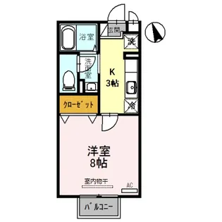 セジュール環水【2階】の間取り