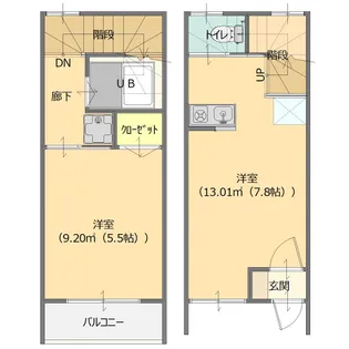 光ピアII【1階】の間取り