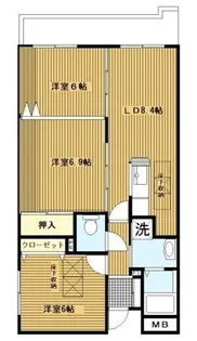 ピュア森の台【2階】の間取り