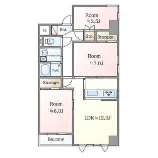 GREEN FOREST(グリーンフォレスト)【5階】の間取り
