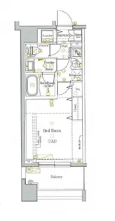 DIPS神楽坂【10階】の間取り