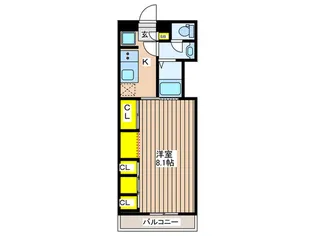プリメーロ輝【1階】の間取り