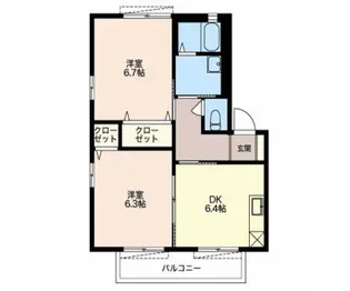 グリーンコート【2階】の間取り