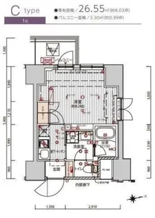プレシャスハーモニー八王子【4階】の間取り