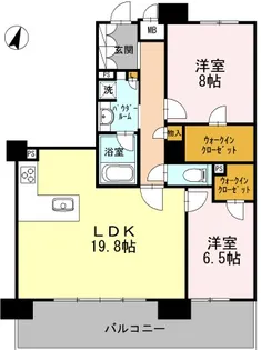 ロイヤルパークスERささしま SOUTH【17階】の間取り