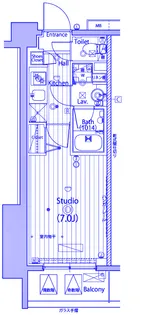 ガーラ・プライム横濱関内【2階】の間取り