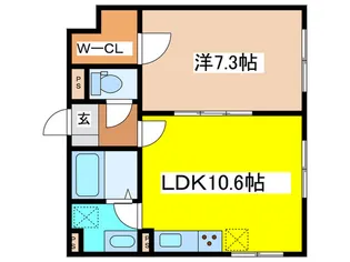 プラムガーデン平和台【3階】の間取り