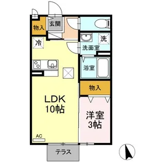 ヴィヴレ【1階】の間取り