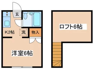 ガーデンマツイ【2階】の間取り