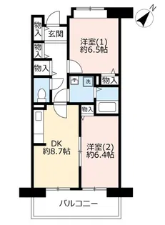 UR津田北町【4階】の間取り