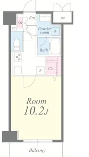 クレシェンテ月島【6階】の間取り