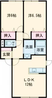 サンピュア(Sun Pure)【2階】の間取り