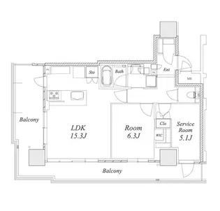 ザ・ファインタワー名古屋今池【11階】の間取り