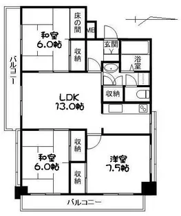 第21ビル 西宝町ニューマンション【6階】の間取り