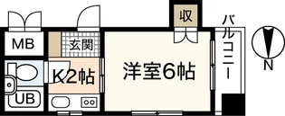 キャッツアイ本川【4階】の間取り