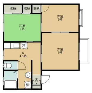 ブーケ・ド・小蔵前A棟【2階】の間取り