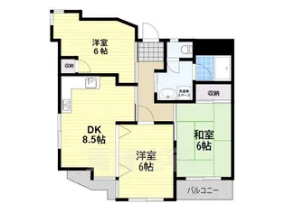 グランデ松原【7階】の間取り