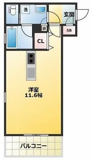 Luna Azul(ルナアズール)【2階】の間取り