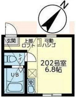 ユナイト小机アペリティフ【2階】の間取り