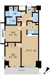日本橋ファーストレジデンス【12階】の間取り