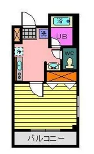 クレセント国安【3階】の間取り