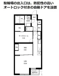 COEUR BLANC西荻窪【1階】の間取り