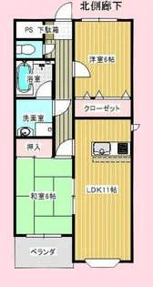 ベルマノアールTY【2階】の間取り