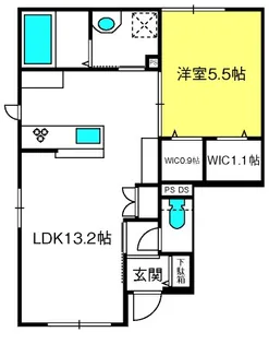 グラン・リビエール【1階】の間取り