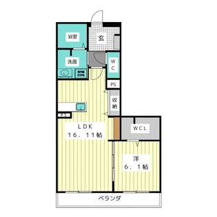 Grand‐Livie A棟【3階】の間取り