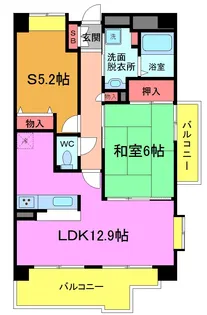 フローラルマキノ【3階】の間取り