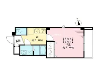 レジデンス横網【4階】の間取り