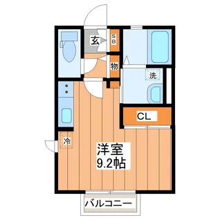 グレイスハイム【1階】の間取り