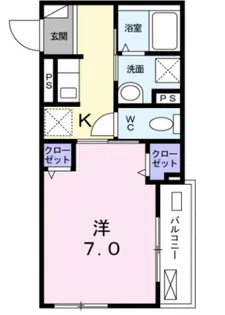 パークハイム常盤台【1階】の間取り