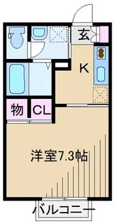 カーサアモーレ【1階】の間取り