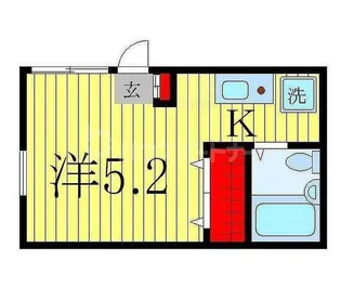 アクアディエスK【1階】の間取り