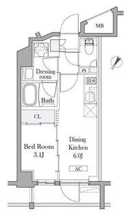 イプセ目黒中町【5階】の間取り