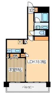 エルエー.プライル新横浜【10階】の間取り