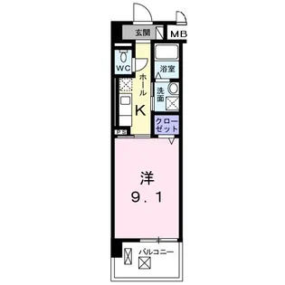 エテルノ 泉佐野【3階】の間取り