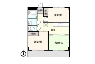 アシスト第2富山マンション【1階】の間取り