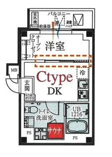 b’CASA ASAKUSA IMADO【3階】の間取り